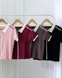 Drea Collared Knit Top