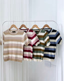 Myer Tri-Color Stripe Knit Top