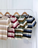 Myer Tri-Color Stripe Knit Top