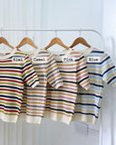 Quincy Textured Stripe Knit Top