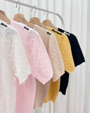 Edelynn Textured Knit Top