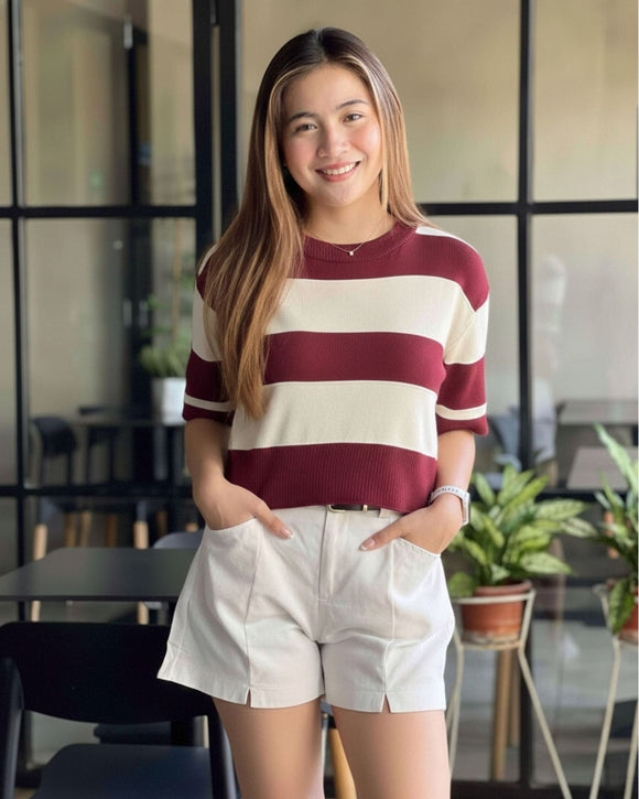 Leema Stripe Knit Top