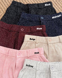 Shen Belted Tweed Shorts