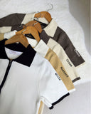 Sera Premium Collared Knit Top