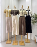 Sera Premium Collared Knit Top