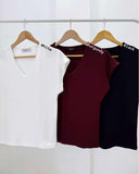 Elvyra V-Neck Cotton Top