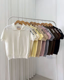 Wally Collared Knit Top