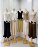 Dovie Low Rise Silk Skirt