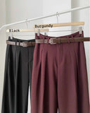 Denzel Premium Belted Trouser Pants