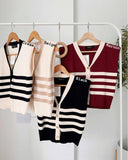 Gema Premium Stripe Knit Top
