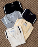 Danvy Collared Knit Top
