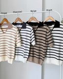 Lesley  Collared Knit Top