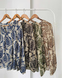 Tessia Longsleeves Printed Top