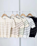 Charlize Stripe Knit Top