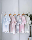Lukah Buttondown Stripe Top