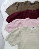Triany Textured Knit Top