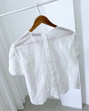 Kadie Premium Eyelet Top