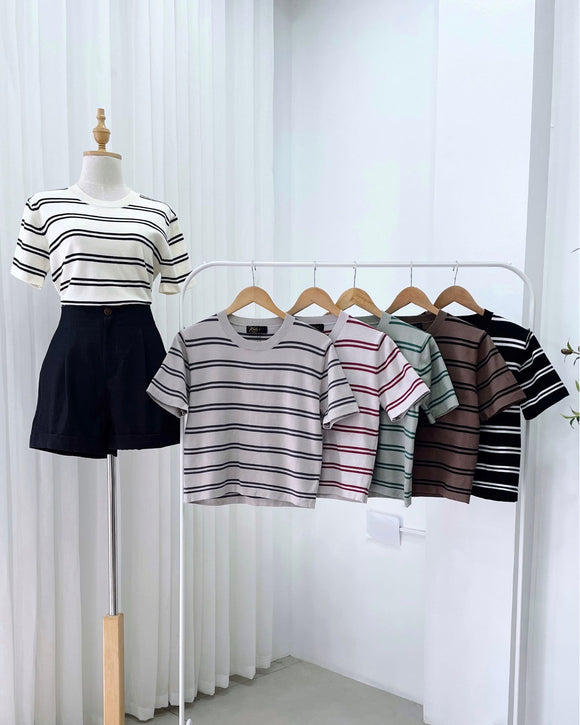 Hilton Stripe Knit Top