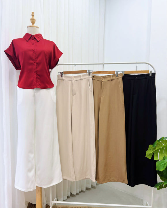 Tanner Wide-Leg Trouser Pants