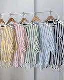 Arissa 3/4 Stripe Top