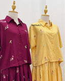 Doralee Premium Embroidered Linen Coordinates