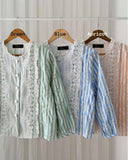 Valin Buttondown Stripe Top