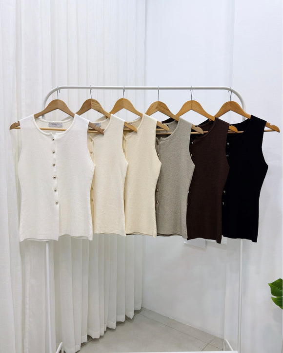 Miralou Premium Long Vest Knit Top