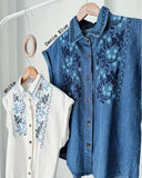 Leane Luxe Embroidered Top