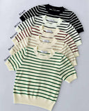 Taliah Stripe Knit Top