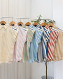 Oprah Collared Stripe Top