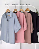 Valrie Collared Silk Top