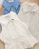 Lhea Premium Buttondown Sleeveless Top