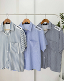Briar Collared Stripe Top