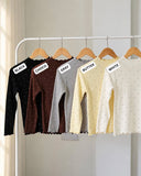 Yancie Longsleeve Polka Top
