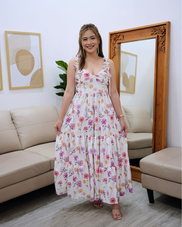 Airy Bloom Tie Dress