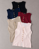 Aleah Buttondown Knit Top