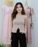 Aleah Buttondown Knit Top