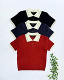 Almay Collared Knit Top