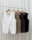 Aphra Buttondown Vest Top