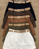 Arven Belted Shorts