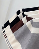 Bettie Two-Tone Stripe Knit Top