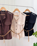 Caryn Premium Pocket Top