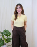 Coleson Collared Rib Knit Top