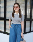 Collared Collared Knit Top