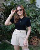 Denvie Belted Shorts