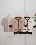 Eleyna Buttondown Knit Top