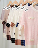 Eleyna Buttondown Knit Top