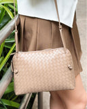 Elleri PU Leather Woven Body Bag