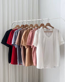 Elvie V-Neck Satin Top