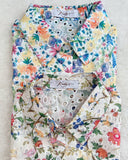 Evora Premium Floral Eyelet Top